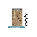 Flymax Heavy Duty 2 Stroke 63cc Earth Auger with 8 Inch Auger Bit | Post Hole Digger Machine