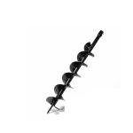 Hukums 8 Inch Single Spiral Earth Auger Drill Bit – 2.5 Feet Post Hole Digger Attachment