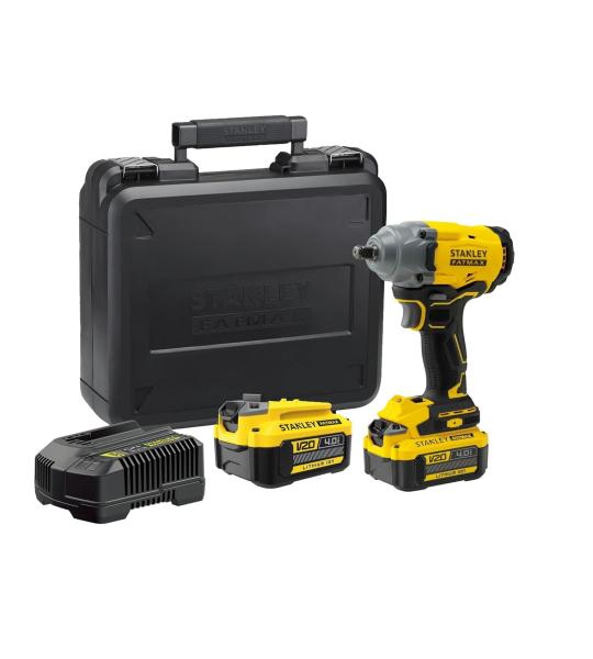 Stanley Fatmax 20V Brushless Impact Wrench Kit 1/2 SBW920M2K-B1 (2x4.0Ah)