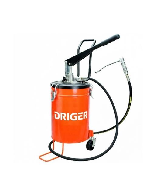 Driger 5Kg Hand Operated Grease Pump with Trolley & Wheels