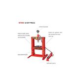 HUKUMS 10 Ton Hydraulic Press Machine – Heavy Duty Shop Press for Bending, Pressing & Straightening