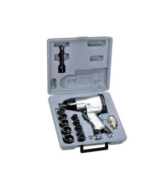 Akari 1/2 Inch Air Impact Wrench Kit 17 Pcs – 7000 RPM, 340 Nm Torque (AT-IW-01K)