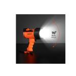 Groz LED/402 Waterproof Spotlight 700 Lumens Rechargeable LED Torch with 3.7V Li-ion Battery & DC Car Charger
