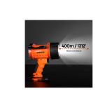 Groz LED/402 Waterproof Spotlight 700 Lumens Rechargeable LED Torch with 3.7V Li-ion Battery & DC Car Charger