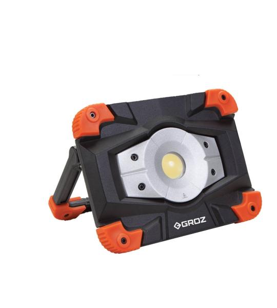 Groz LED/550 10W Heavy Duty Rechargeable COB Worklight | 1000 Lumens LED Work Light