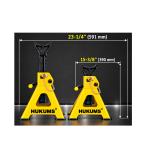 HUKUMS 6 Ton Heavy Duty Car & Bus Jack Stand | Self Locking Adjustable Jack Stand | Pack of 2
