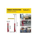 HUKUMS 12 Ton Hydraulic Ram Jack – 1161 mm Heavy Duty Lifting Jack for Garage & Workshop
