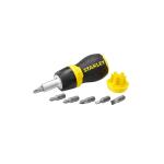 Stanley 0-66-358 Ratcheting Multibit Screwdriver Set – 6 Bits