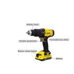 Stanley FATMAX SCD711D2K 20V Cordless Hammer Drill with 2x2.0Ah Batteries, 13mm Chuck, 2-Speed Gearbox & LED Light
