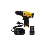 Stanley SCH10D1-IN 12V Cordless Hammer Drill Driver Kit with 2Ah Battery, 10mm Chuck & LED Light