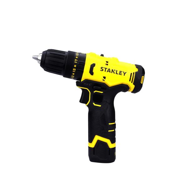 Stanley SCH10D1-IN 12V Cordless Hammer Drill Driver Kit with 2Ah Battery, 10mm Chuck & LED Light