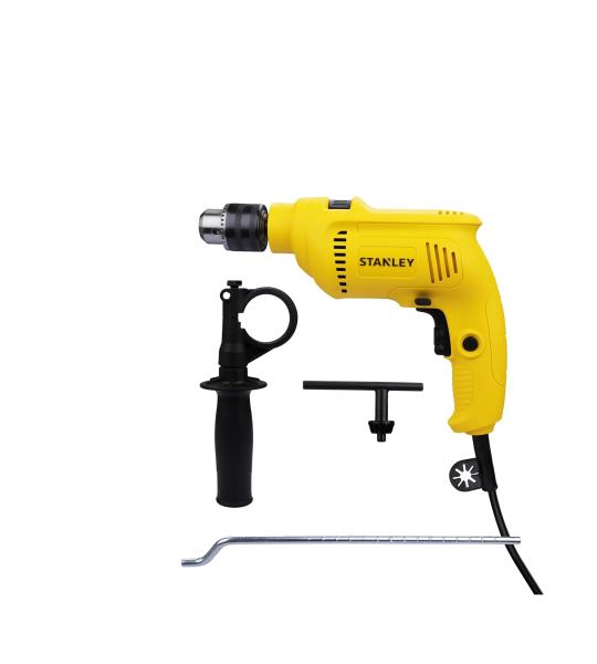 Stanley SDH600 600W 13mm Percussion Drill Machine with Accessories, 2900 RPM, Variable Speed & Reverse
