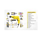 Stanley SDH600KP-IN 600W 13mm Hammer Drill Machine Kit with 120-Piece Tool Set, 2900 RPM