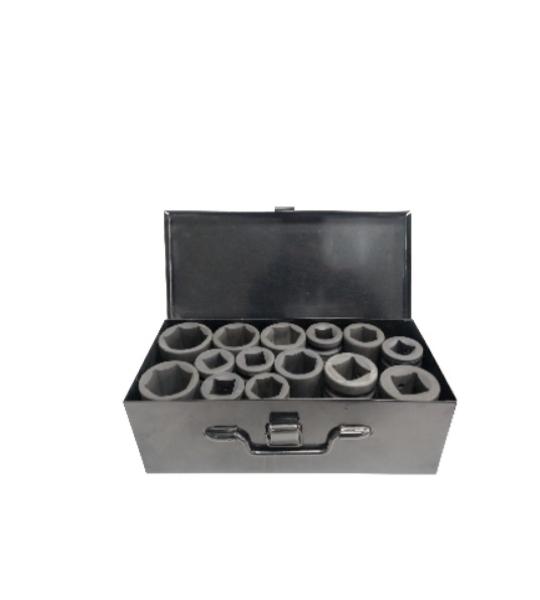 Elephant 3/4 Inch Drive Deep Impact Socket Set 14 Pcs | 6 Point Heavy Duty CR-V Long Sockets