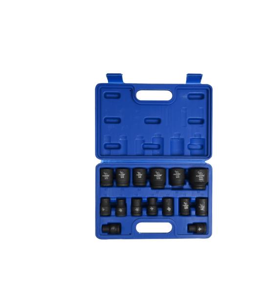 Elephant 1/2 Inch Drive Impact Socket Set 15 Pcs | 6 Point CR-V Heavy Duty Socket Set