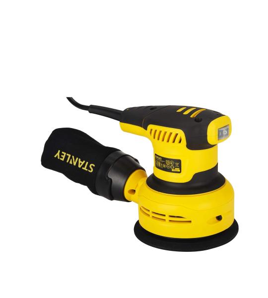 Stanley SS30 300W 125mm Random Orbital Sander with Variable Speed, Electric Wood Sander