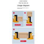 Hukums 20 Ton Hydraulic Toe Jack Lifter | Heavy Duty Industrial Machine Jack 470mm Lift Height