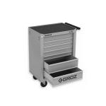 Groz 7 Drawer Rolling Tool Trolley | Heavy Duty Tool Storage Cabinet with Wheels for Workshop & Garage
