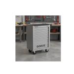 Groz 7 Drawer Rolling Tool Trolley | Heavy Duty Tool Storage Cabinet with Wheels for Workshop & Garage