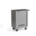 Groz 7 Drawer Rolling Tool Trolley | Heavy Duty Tool Storage Cabinet with Wheels for Workshop & Garage