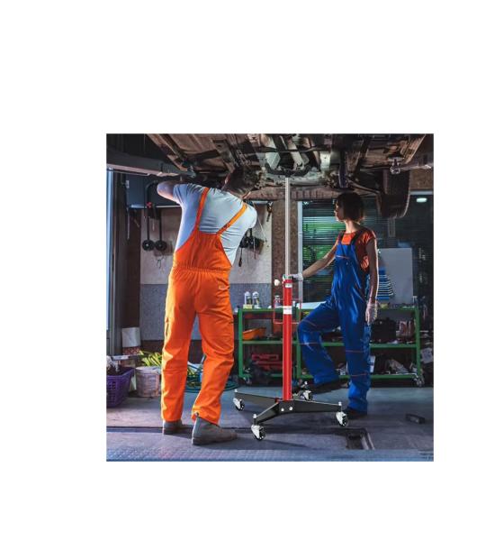 Hukums 0.5 Ton Hydraulic Transmission Jack 1900mm Lift | Heavy Duty Gearbox Jack for Car Repair, Garage & Workshop Use