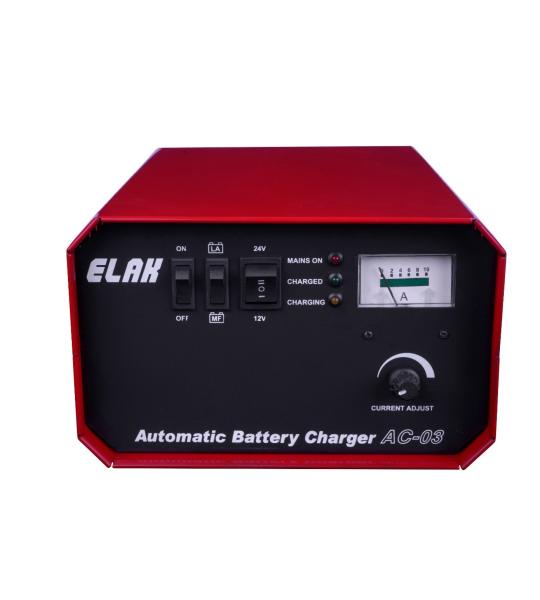 ELAK Automatic Battery Charger AC 03 | Fast Charging Smart Car & Bike Battery Charger
